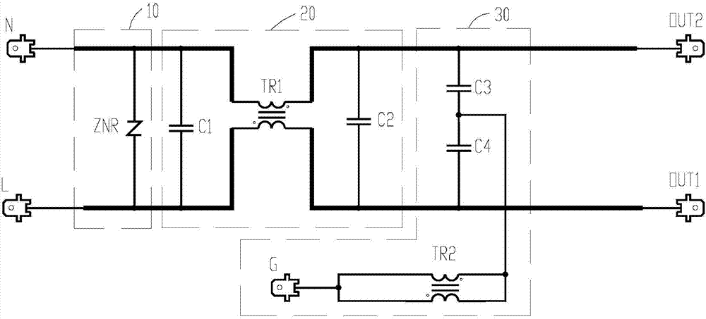 Mixer and electromagnetic interference suppression circuit for the same