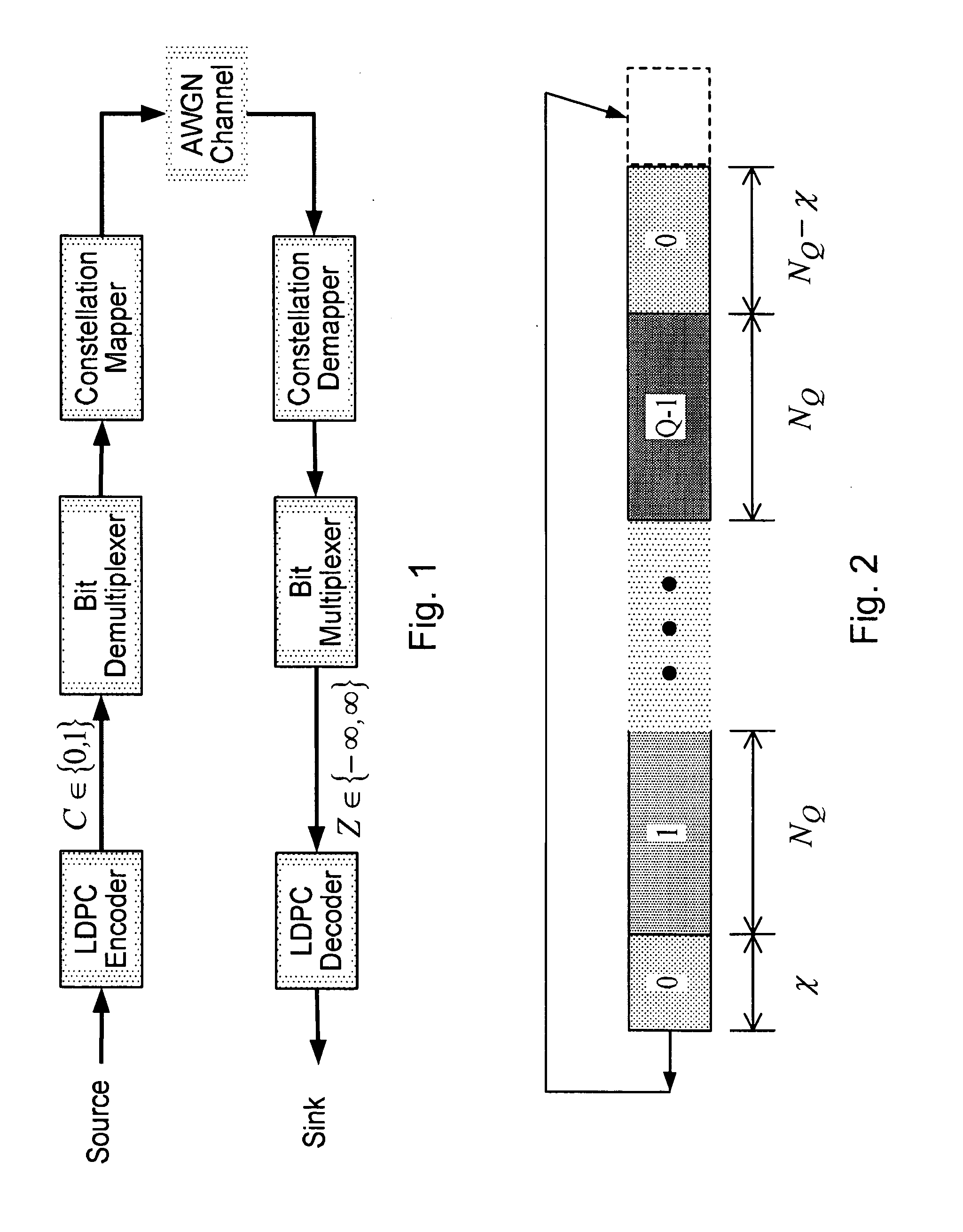 Method and apparatus for demultiplexer design for multi-edge type LDPC coded modulation