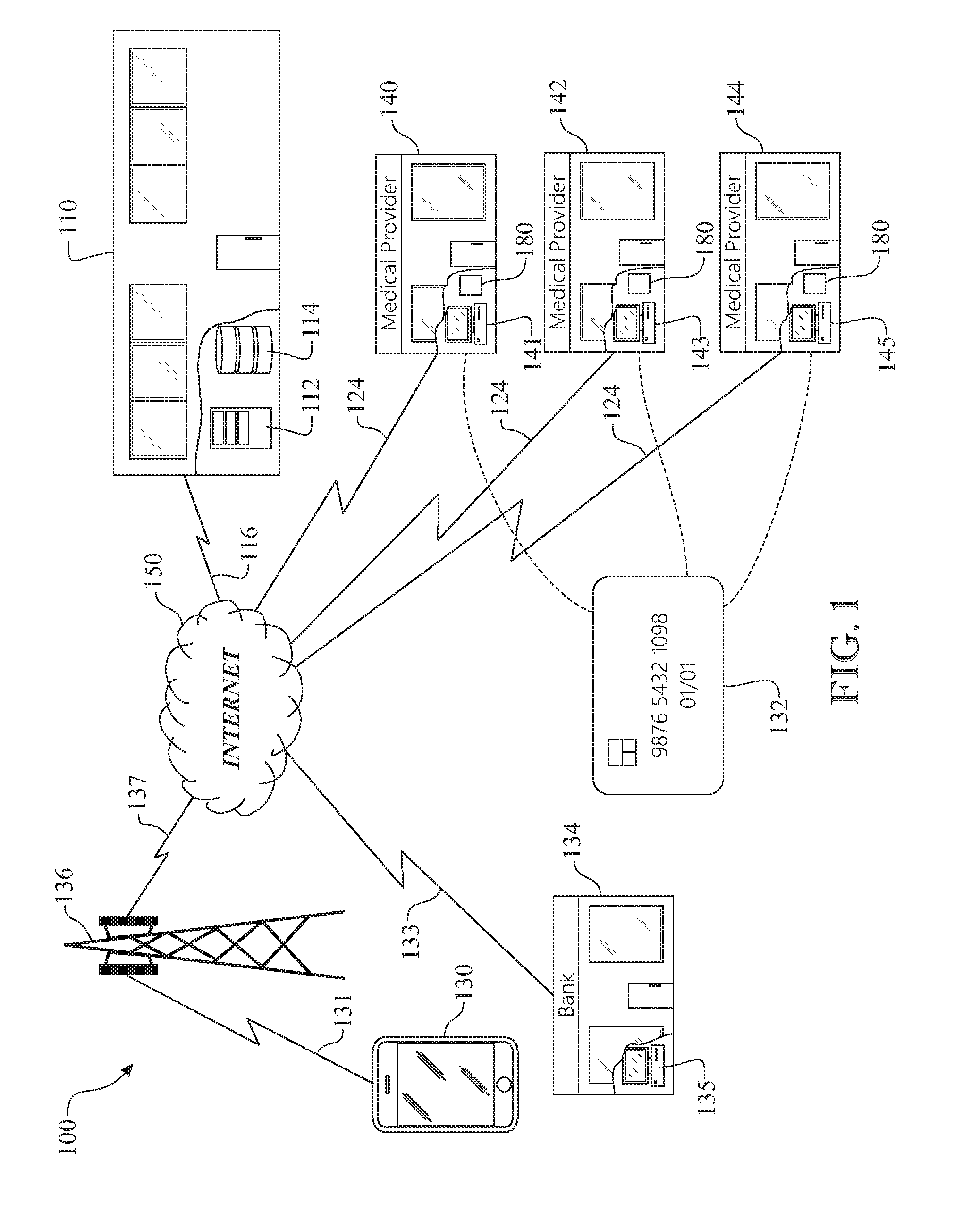 Healthcare-specific credit card based system and method for shifting patient healthcare cost-collection risk from a healthcare provider to a credit card issuing company