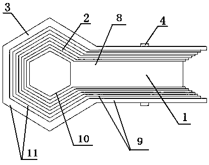 Multi-layer sleeve spanner capable of being rotationally unfolded at 360 degrees and working method