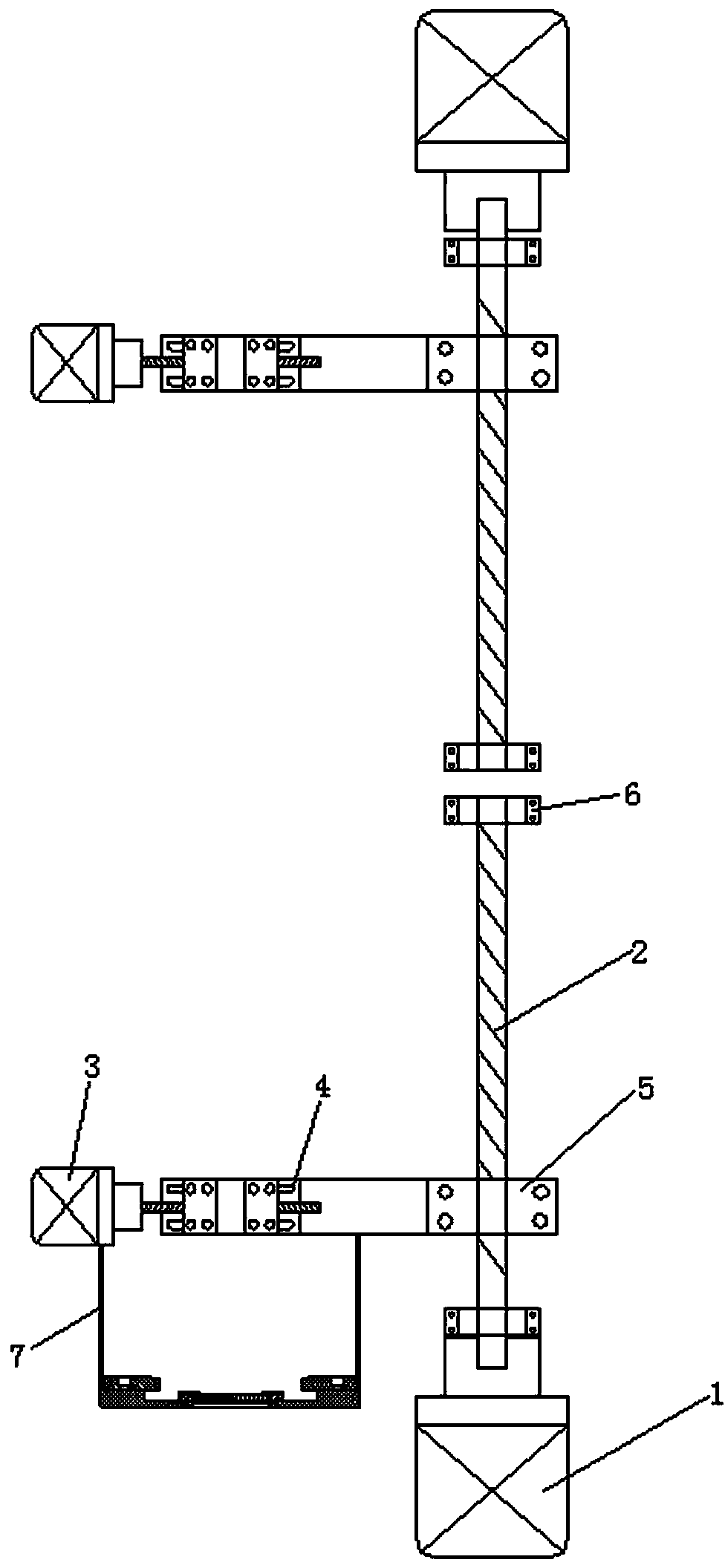 Oilfield automatic feed descaling and dewaxing device with movable lifting mechanism