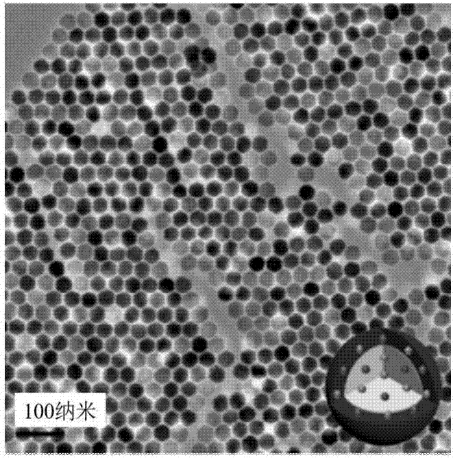 Nd&lt;3+&gt; sensitized core-shell upconversion nanocrystal material, and preparation method and application thereof in water detection