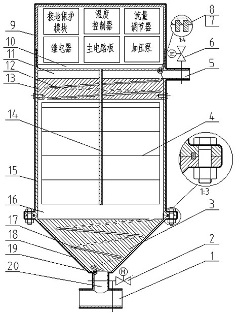 A rapid heating device for pem fuel cell starting at low temperature