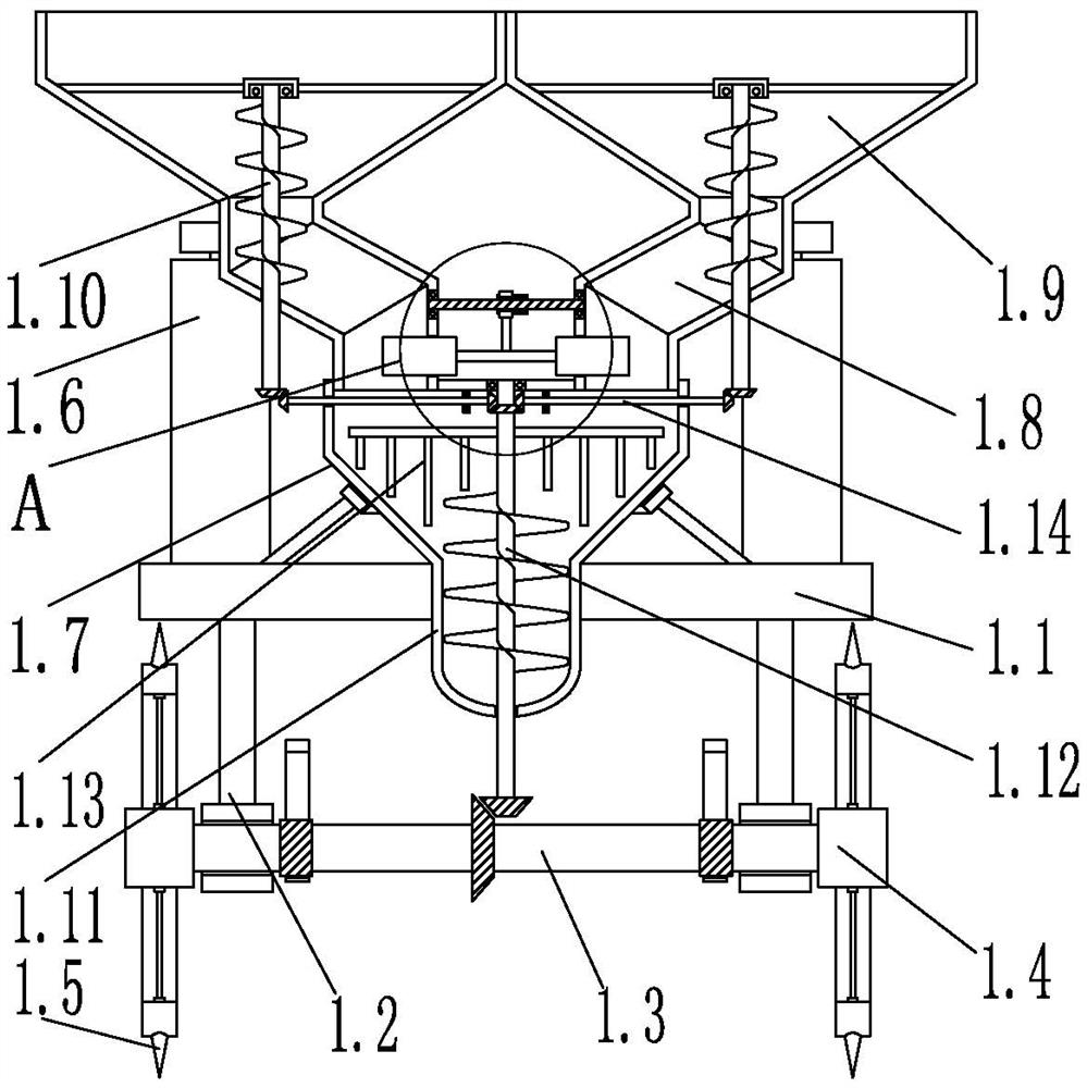 Integrated planting equipment and method for mixed seeding of silage corn and soybeans