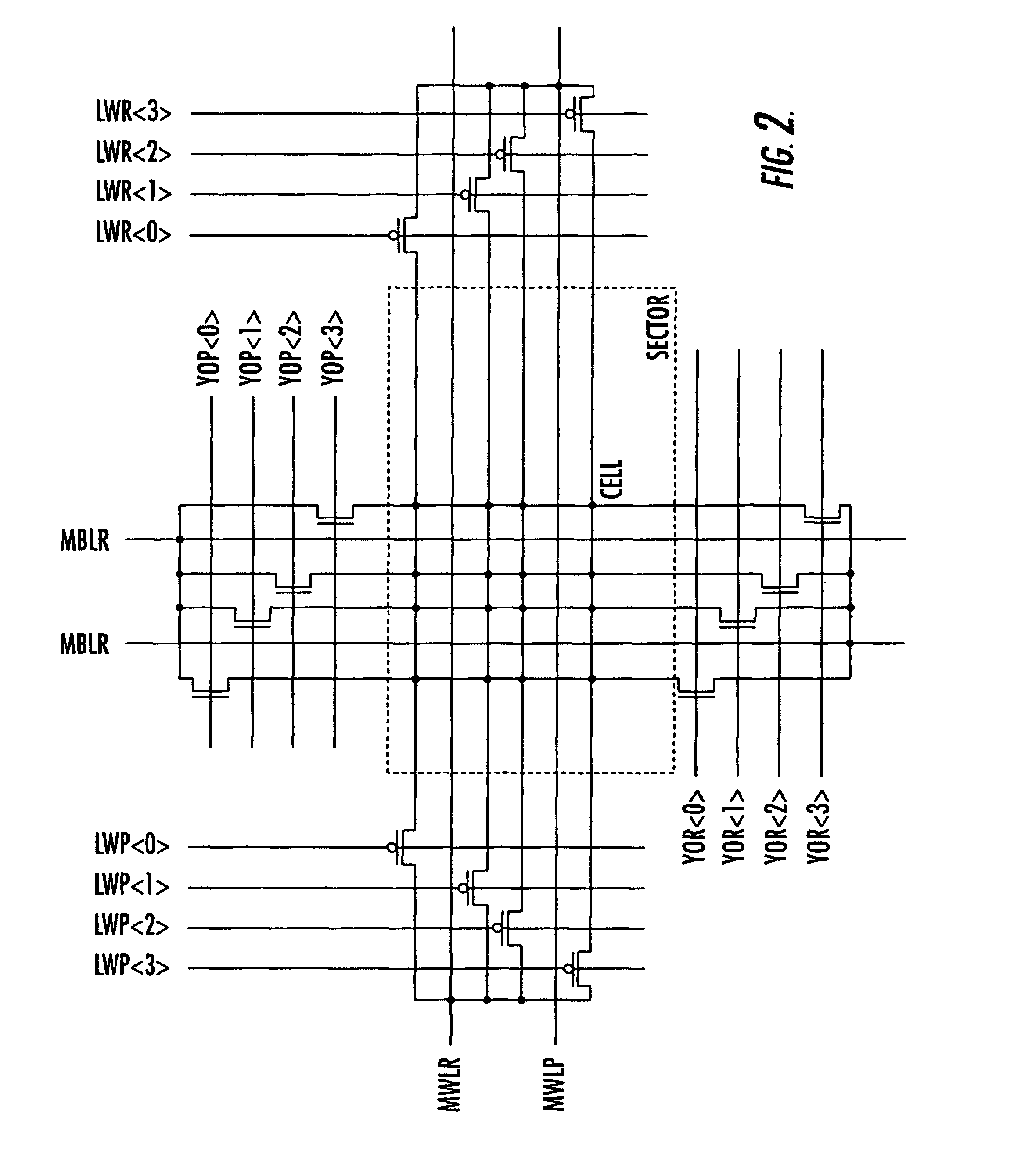 Architecture for a flash-EEPROM simultaneously readable in other sectors while erasing and/or programming one or more sectors
