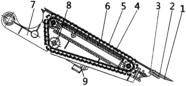 Driving tape-threading guide plate