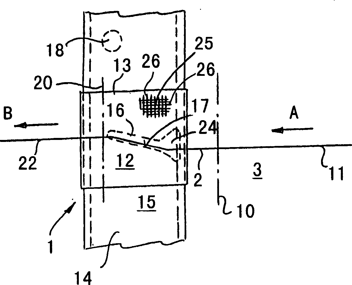 Band conveyer for conveying fleece