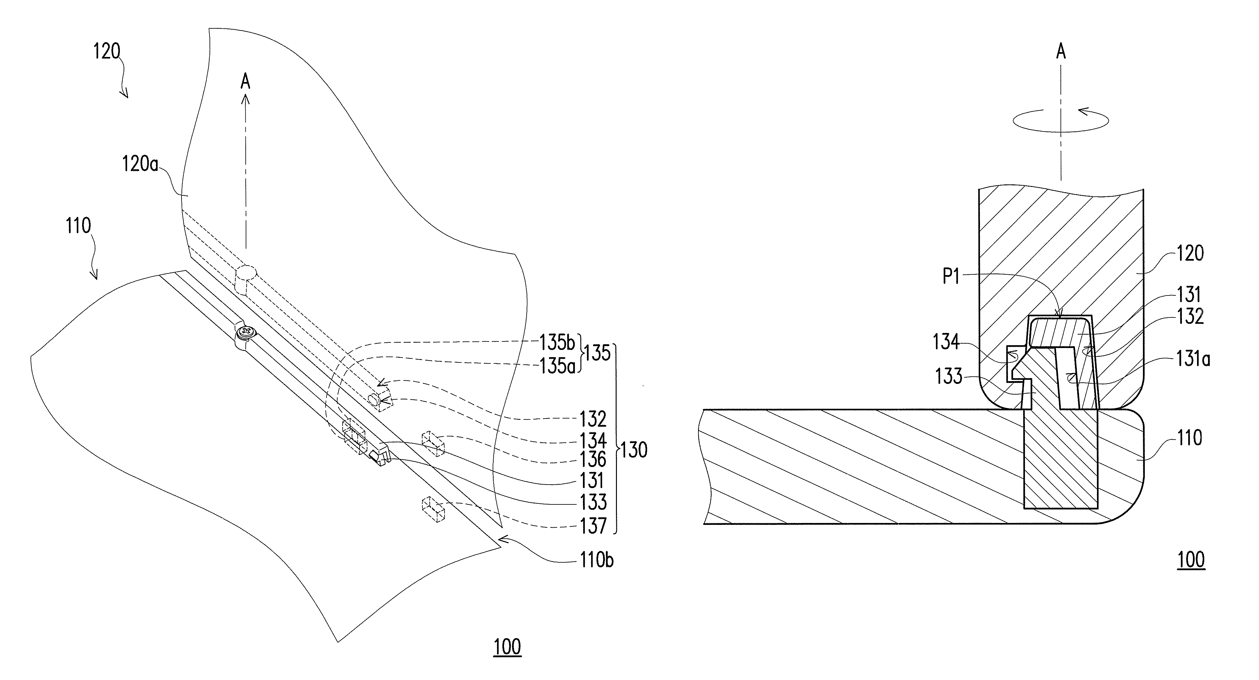 Connecting assembly and electronic device having the same