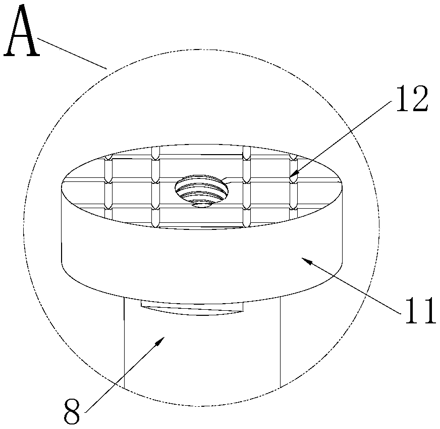 Two-section nitrogen spring with noise reduction and anti-galling function