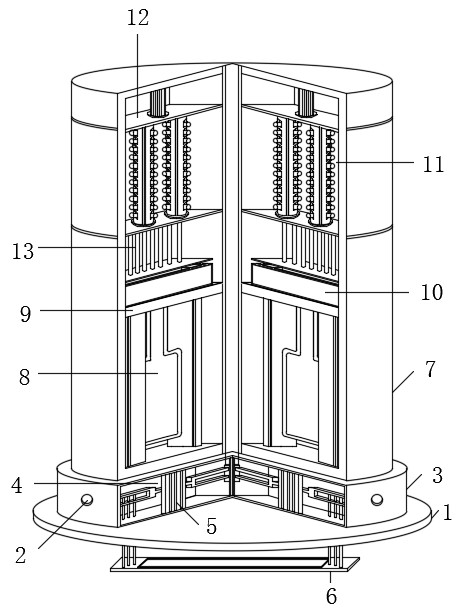 Expelling device for burrowing type small animal maintenance