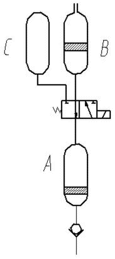 Two-position three-way electromagnetic reversing valve for deep-sea collection
