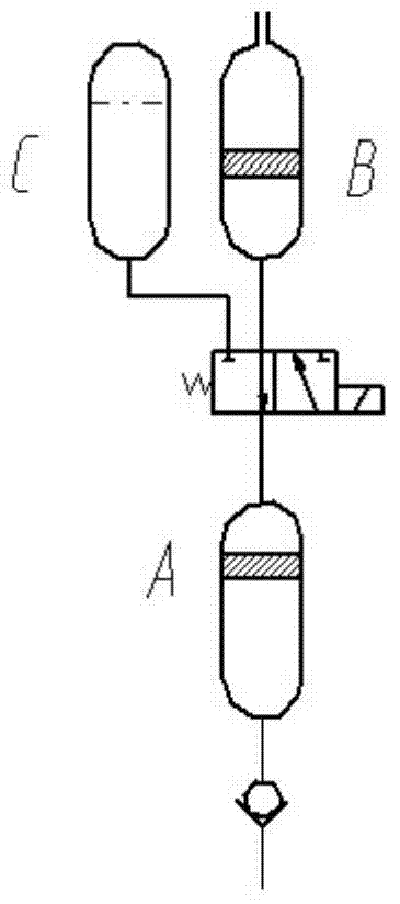 Two-position three-way electromagnetic reversing valve for deep-sea collection