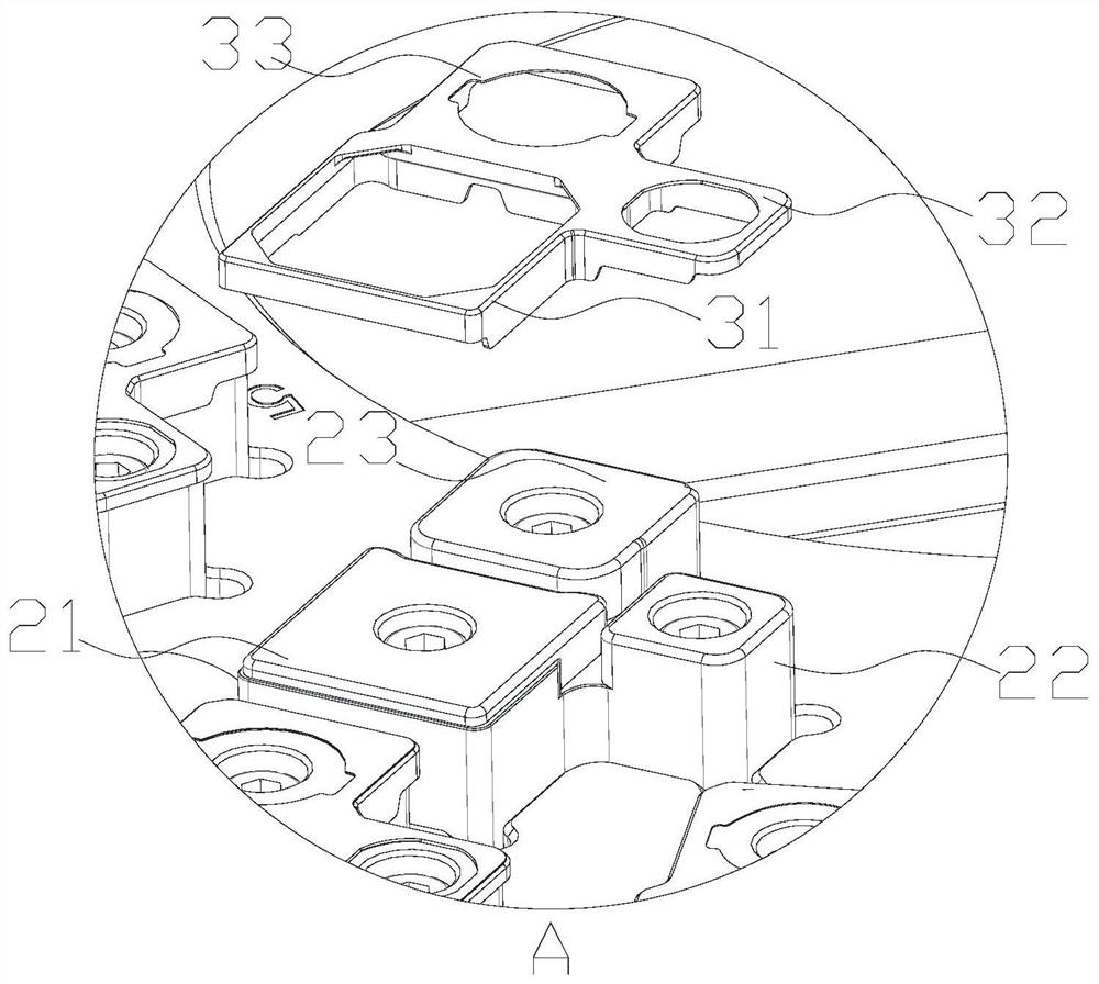 Multi-workpiece flat grinding jig and flat grinding equipment