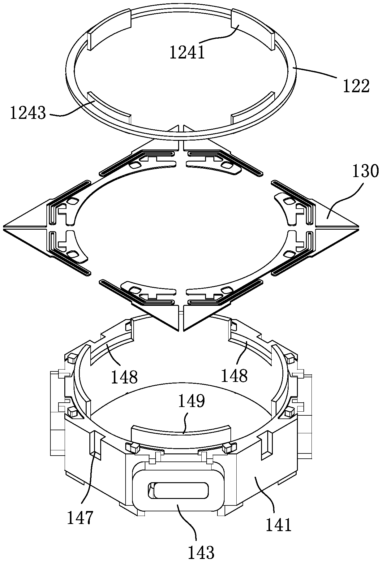 Anti-magnetic interference translational optical anti-vibration voice coil motor and assembly method thereof