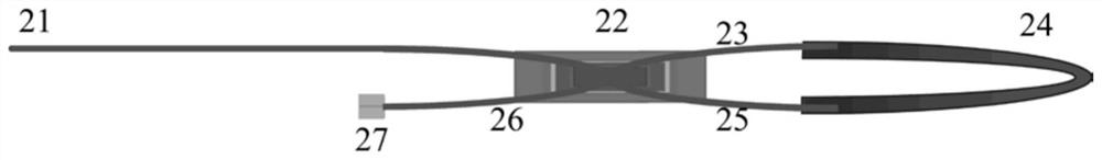 CTD sensing array based on micro-nano fiber coupler sagnac ring