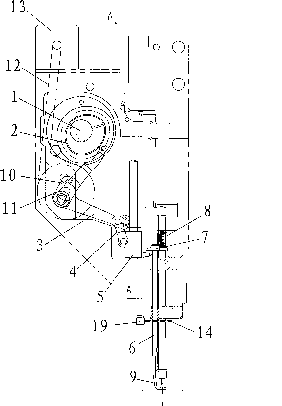 Presser foot independent driving mechanism for embroidery machine