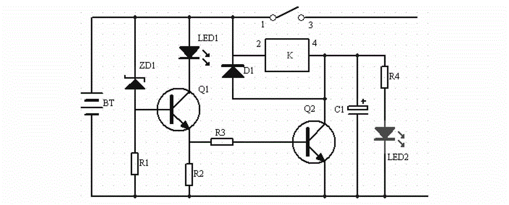 Battery voltage indication and protection circuit