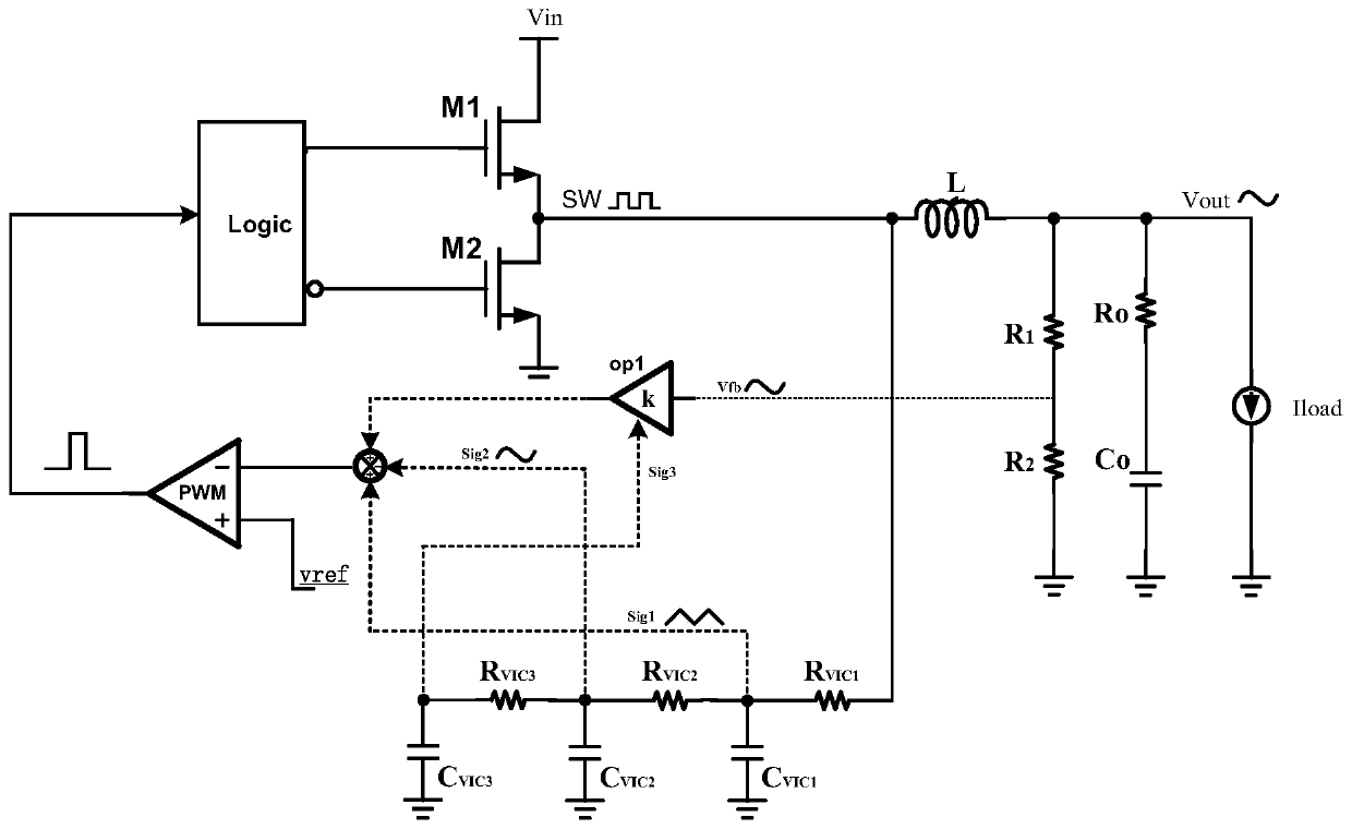 RBCOT-BUCK circuit and method for improving transient response and high stability
