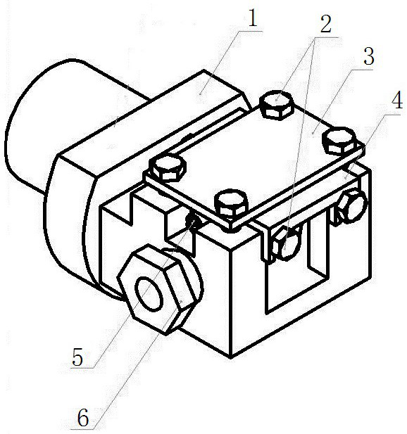A fixture and a method for realizing the position tolerance of lifting lug parts by one clamping