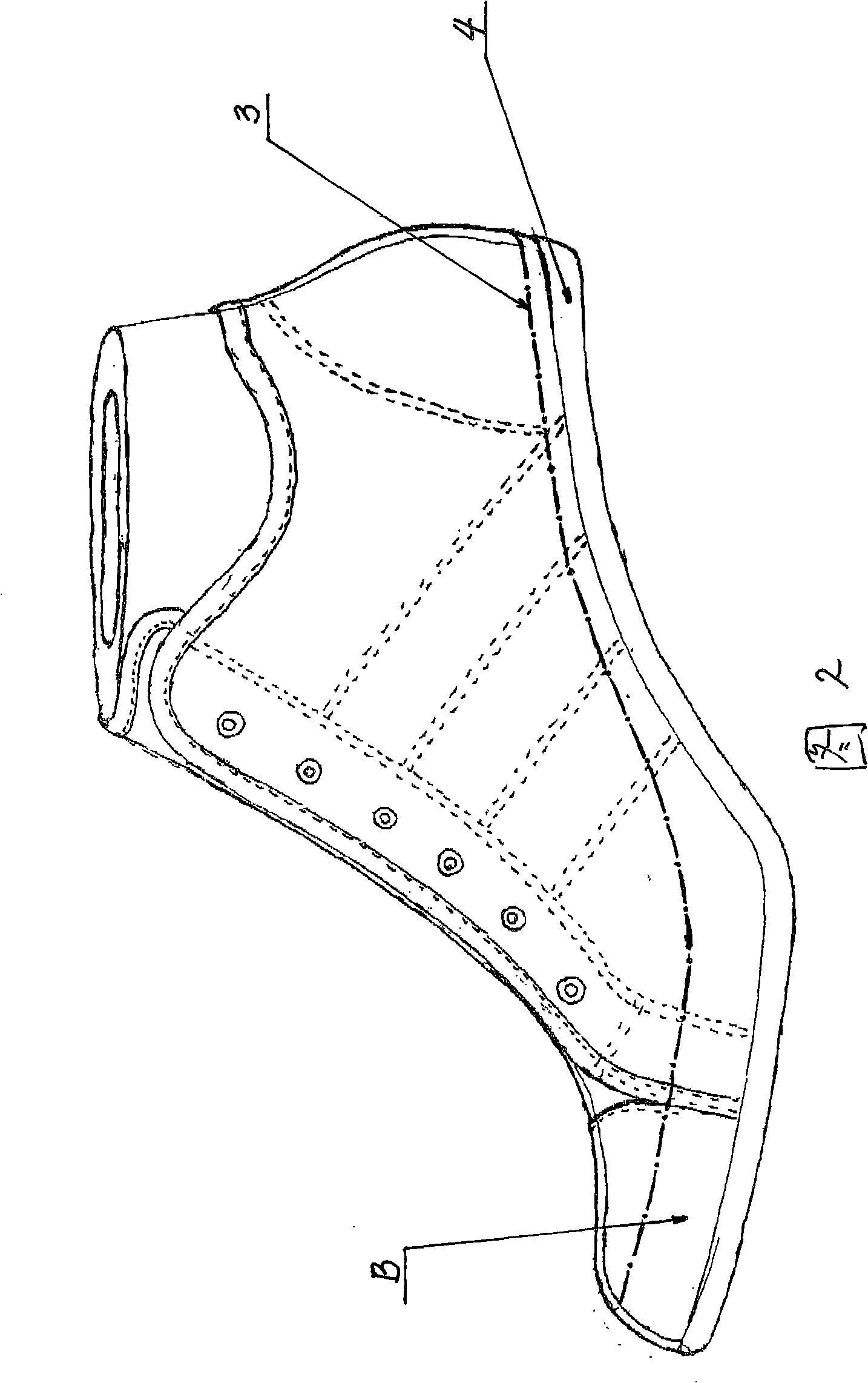 Manufacture method of wedge rubber shoes