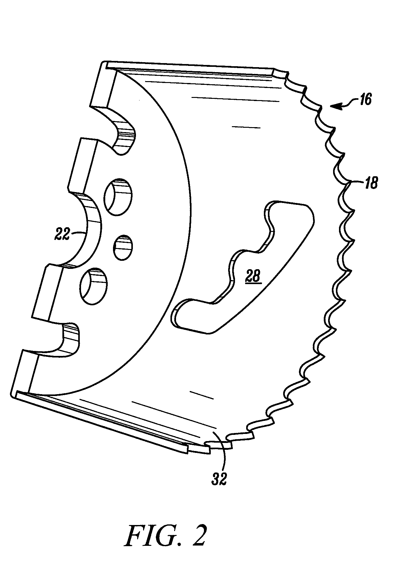 Hole cutter with extruded cap