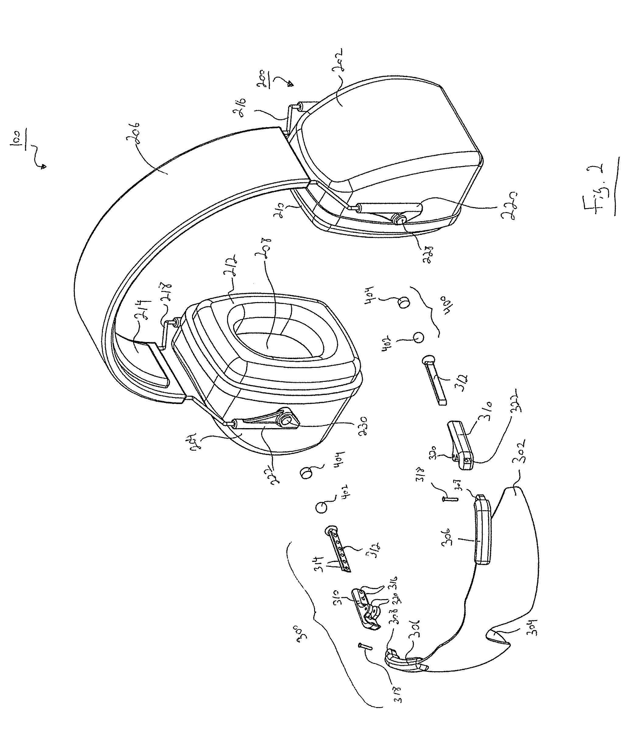 Combination ear and eye protection system and related method