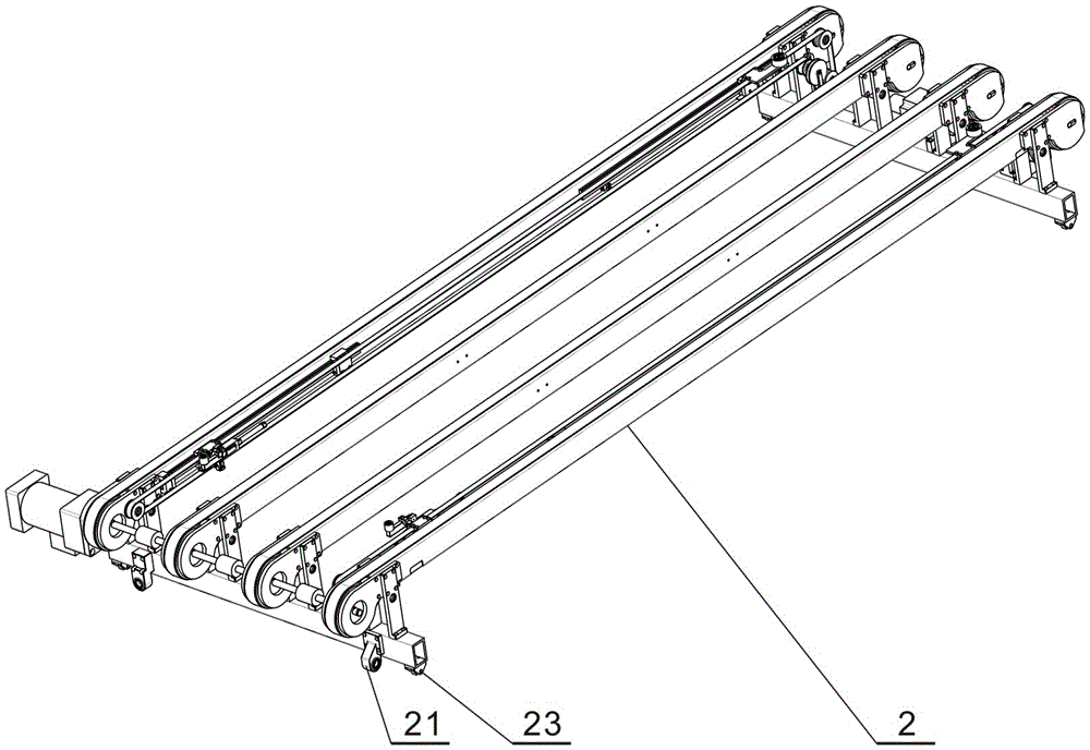 Lifting device for upper platform of automatic layout machine for photovoltaic cell strings