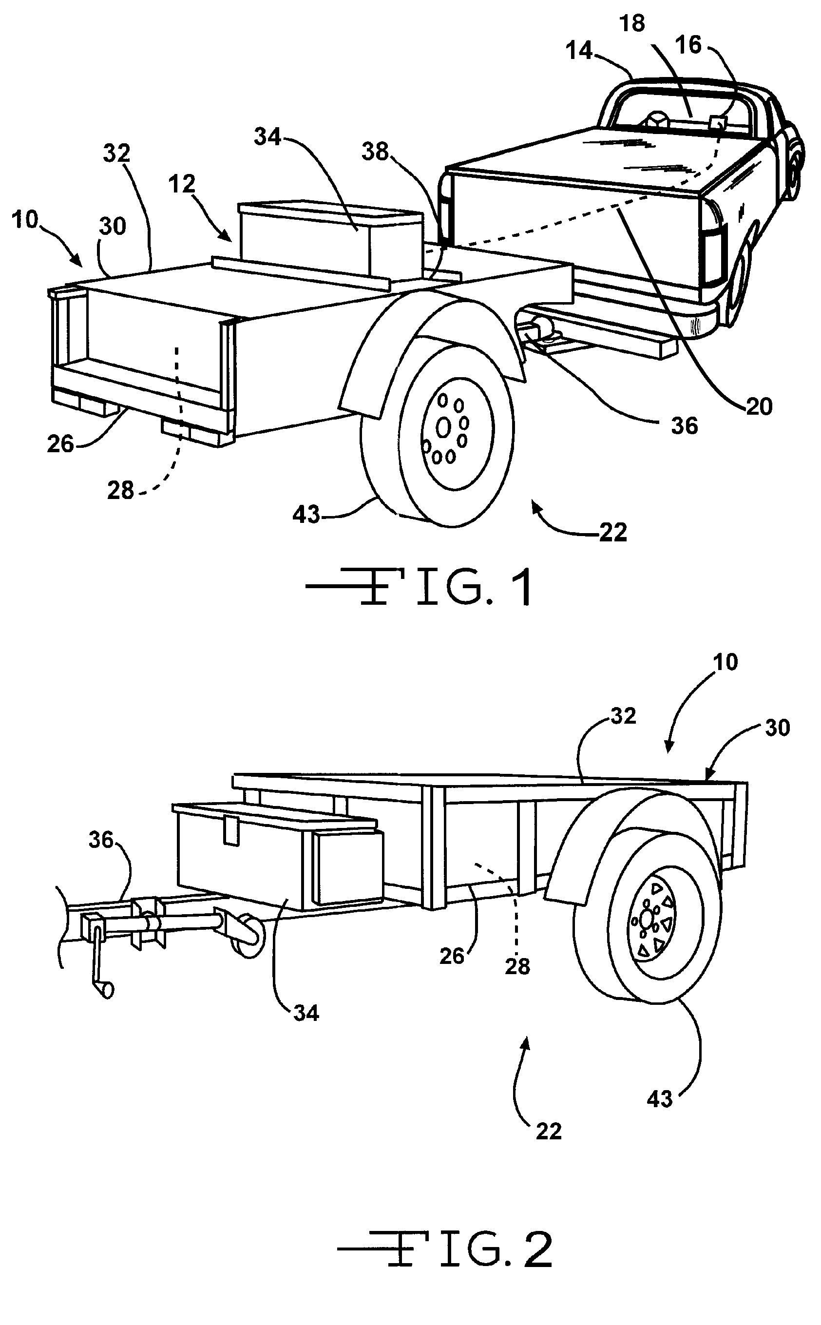 Trailer with integral axle-mounted generator and battery charger