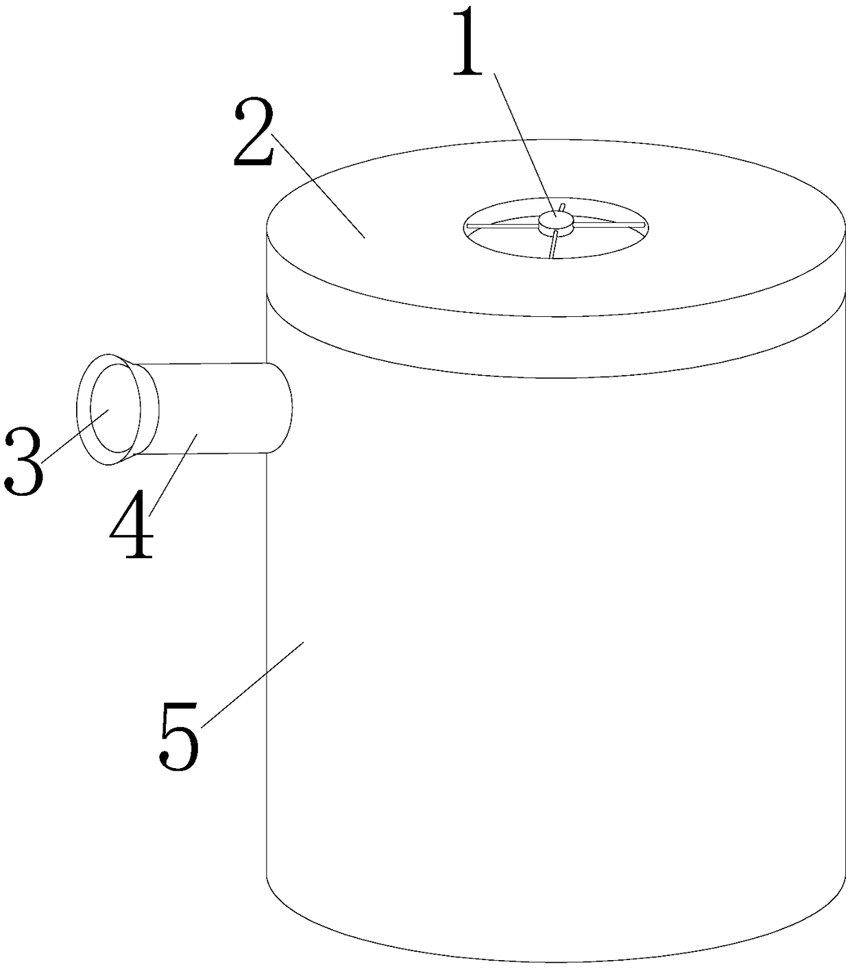 Vapor separating and water outlet device of water dispenser