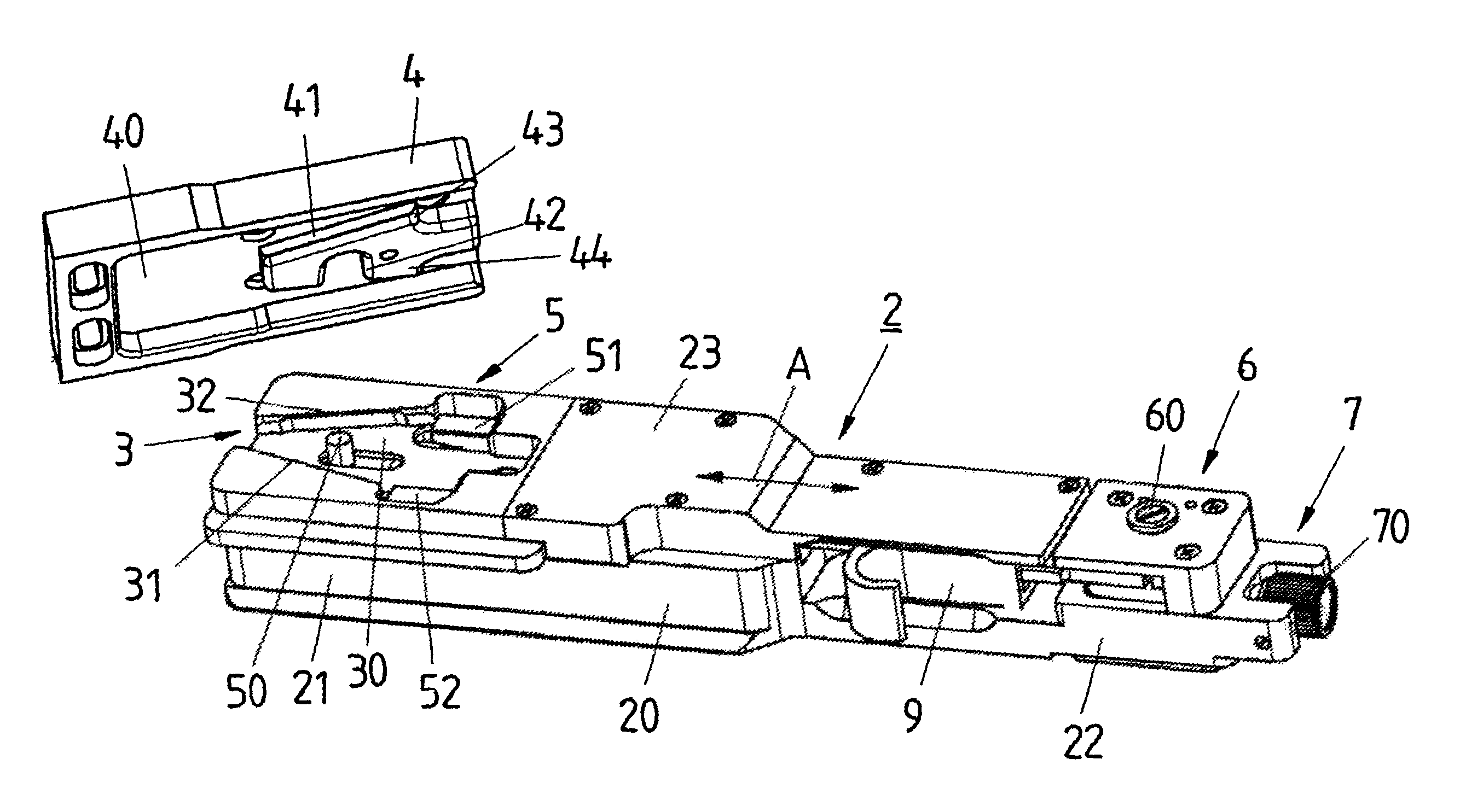 Device for connecting a camera to a supporting device