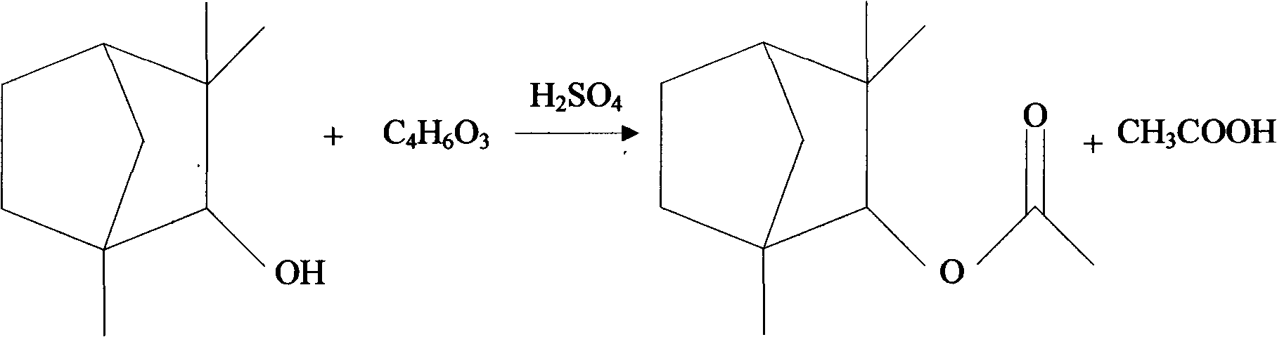 Method for preparing fenchyl acetate