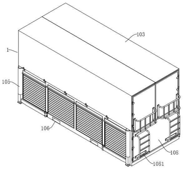 A container-type moored fire fighting and rescue equipment and method