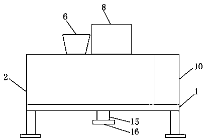 Mixing device for feed for raising chicken and ducks