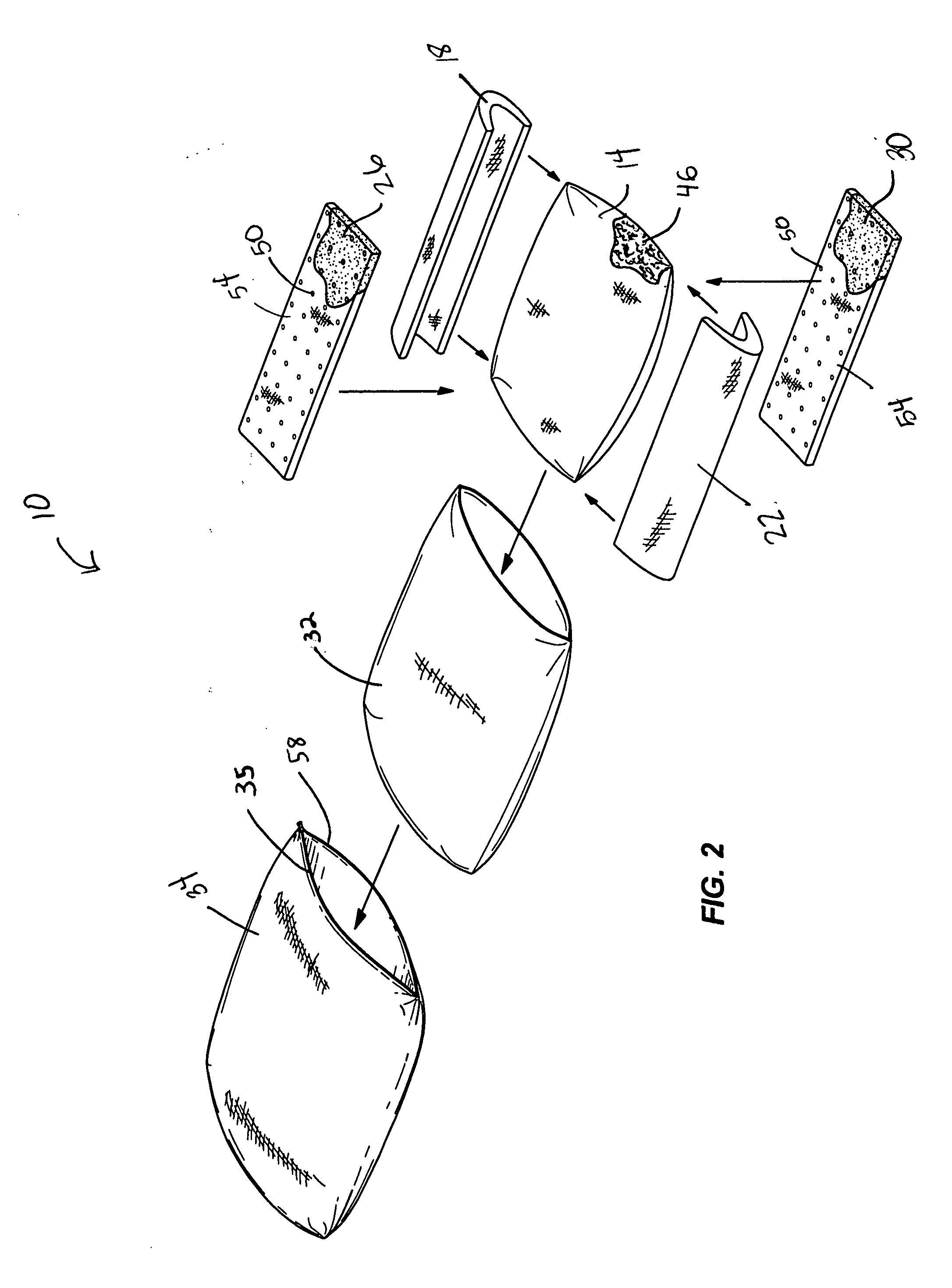 Multi-component pillow and method of manufacturing and assembling same