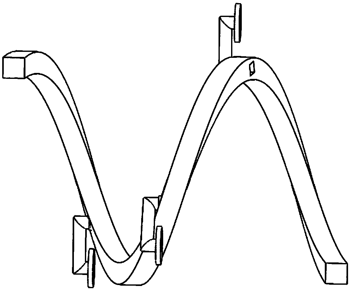 Spiral robot capable of moving on curved surface in cavity