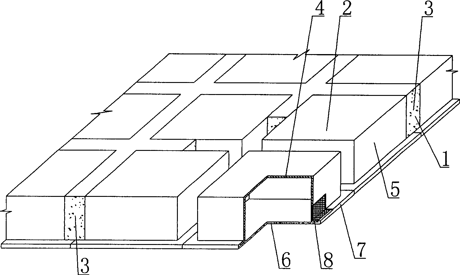 In-situ cast hollow concrete slab