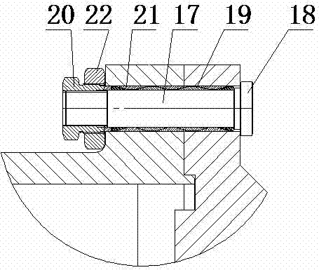 Power part structure of cogging mill