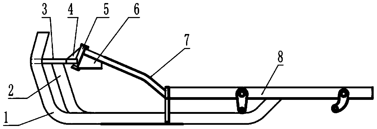 Collision-proof tricycle frame and tricycle