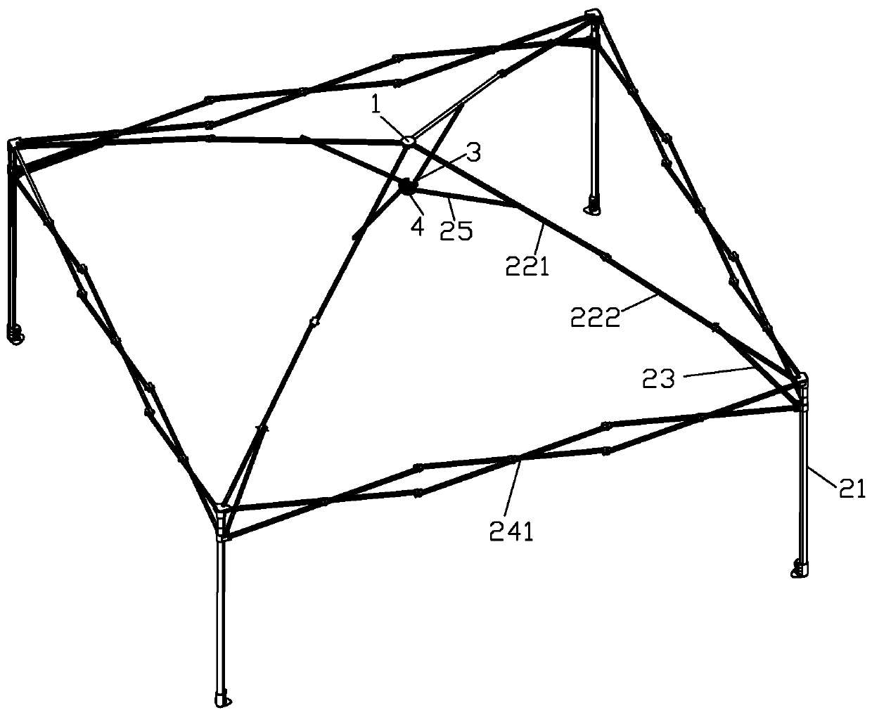 Awning frame