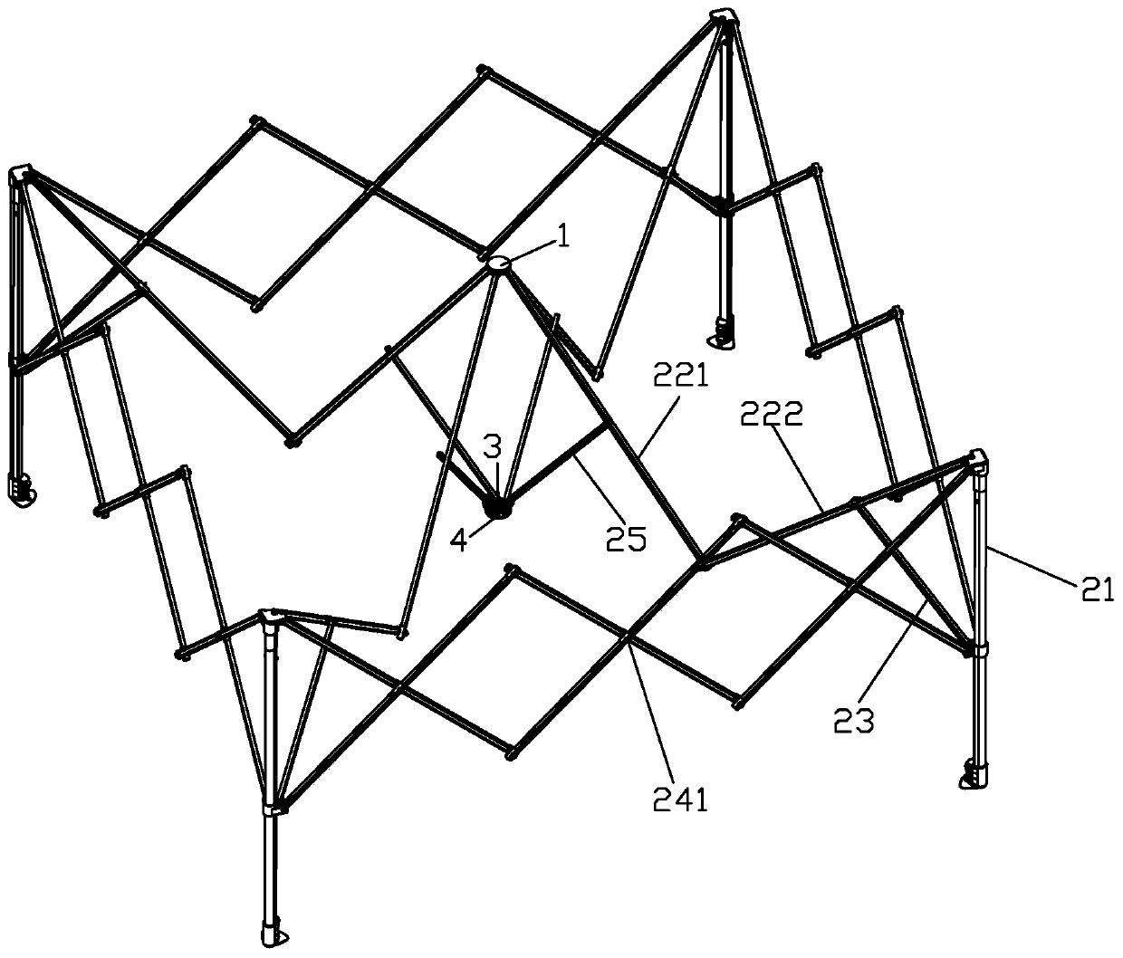 Awning frame