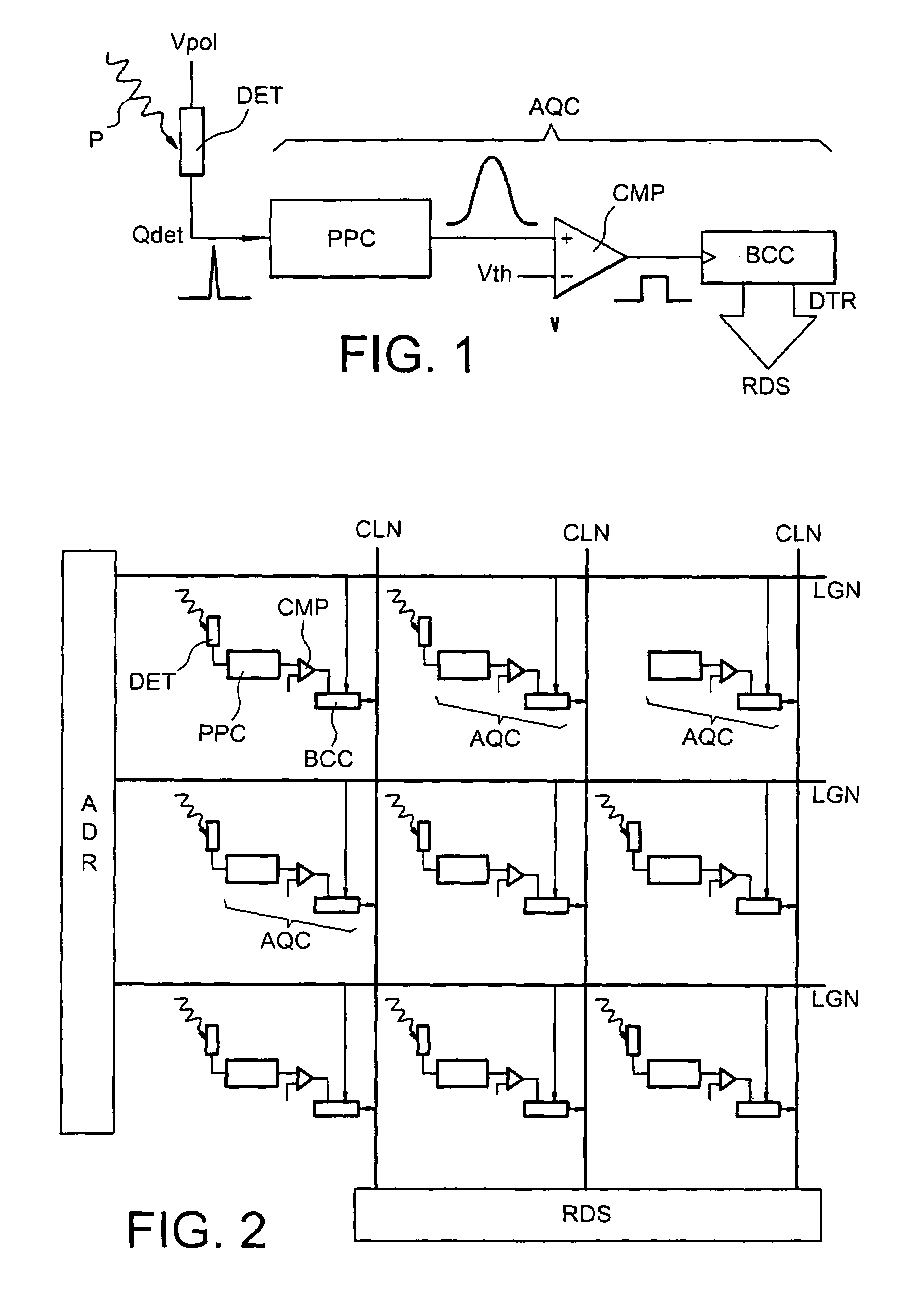 Radiation detecting system with double resetting pulse count
