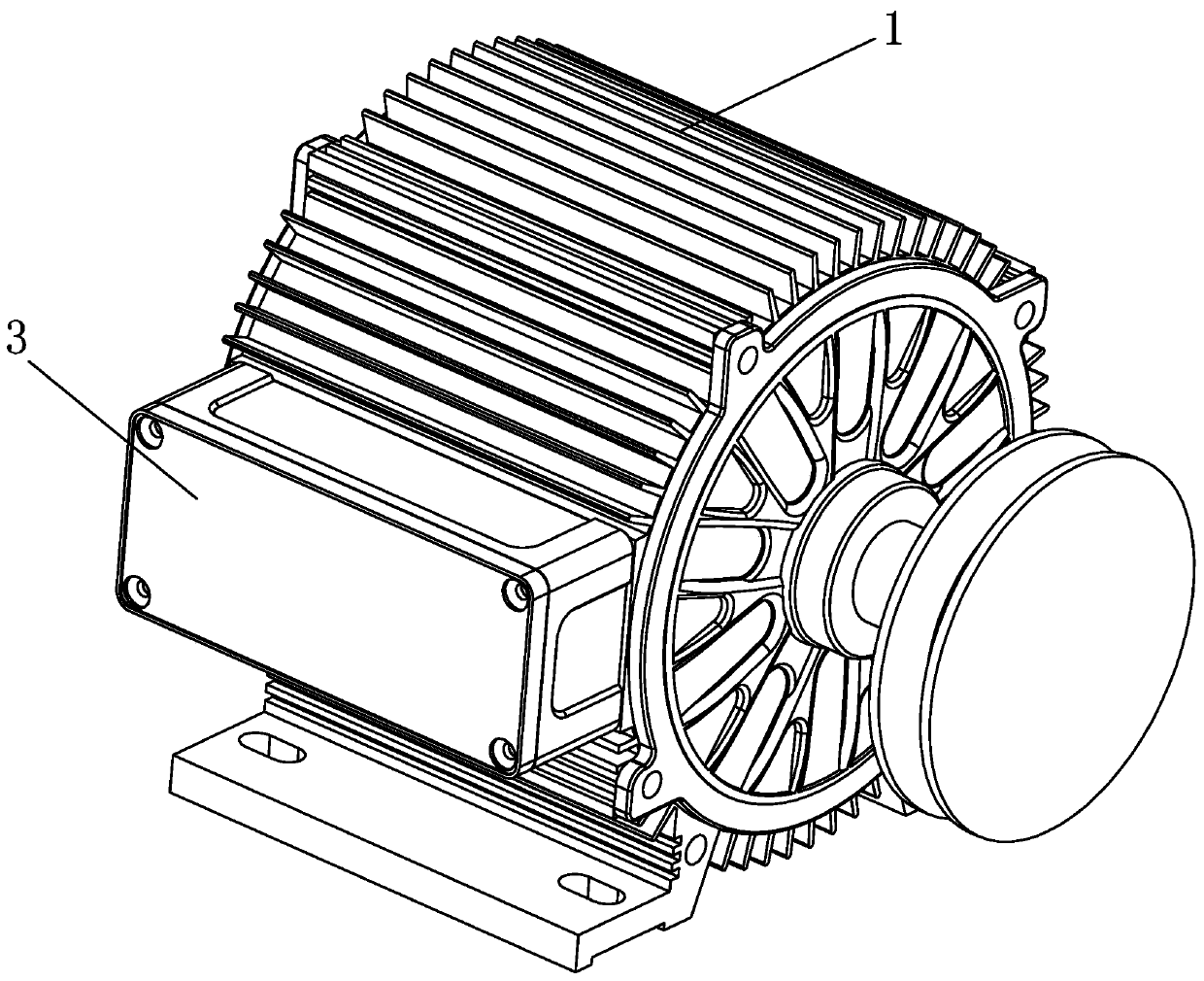 Three-phase synchronous motor