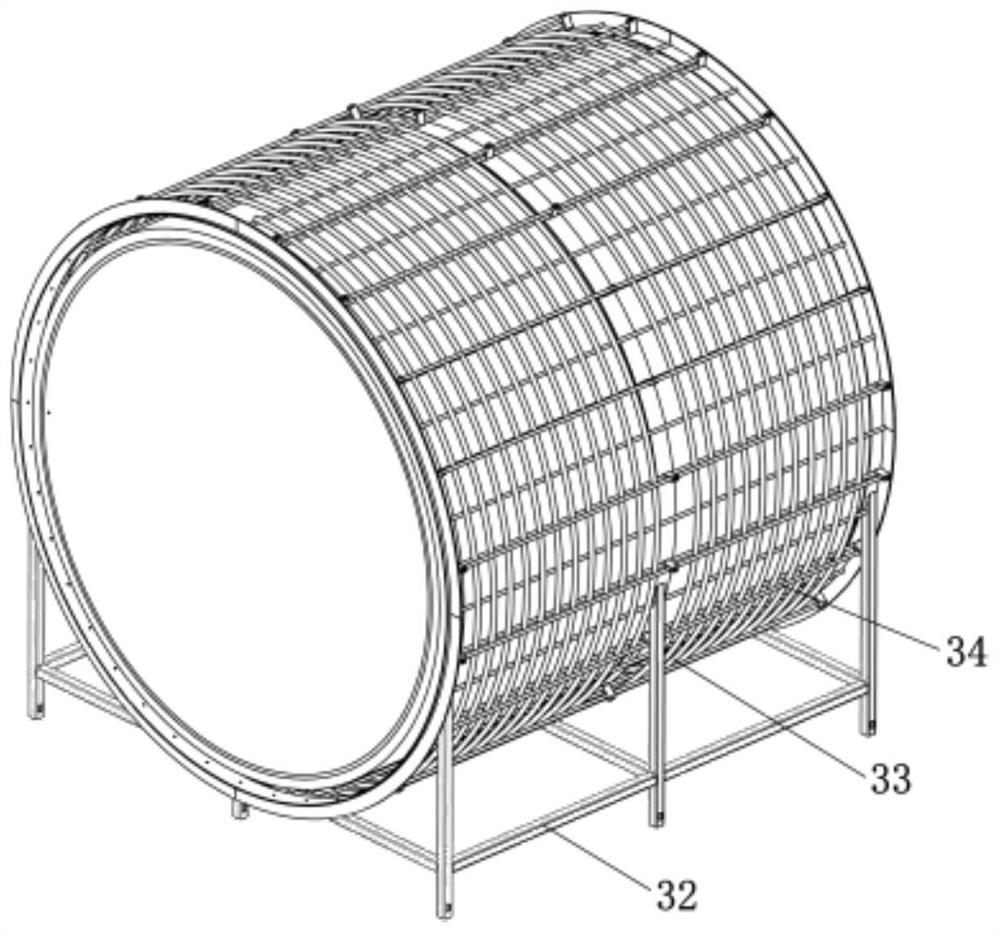 Digital intelligent high-temperature drying drum for attapulgite