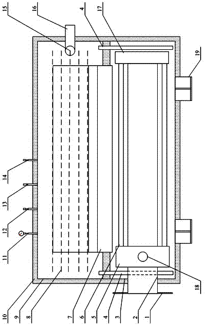 Heat resistance-free heat pipe heating furnace and heating method thereof