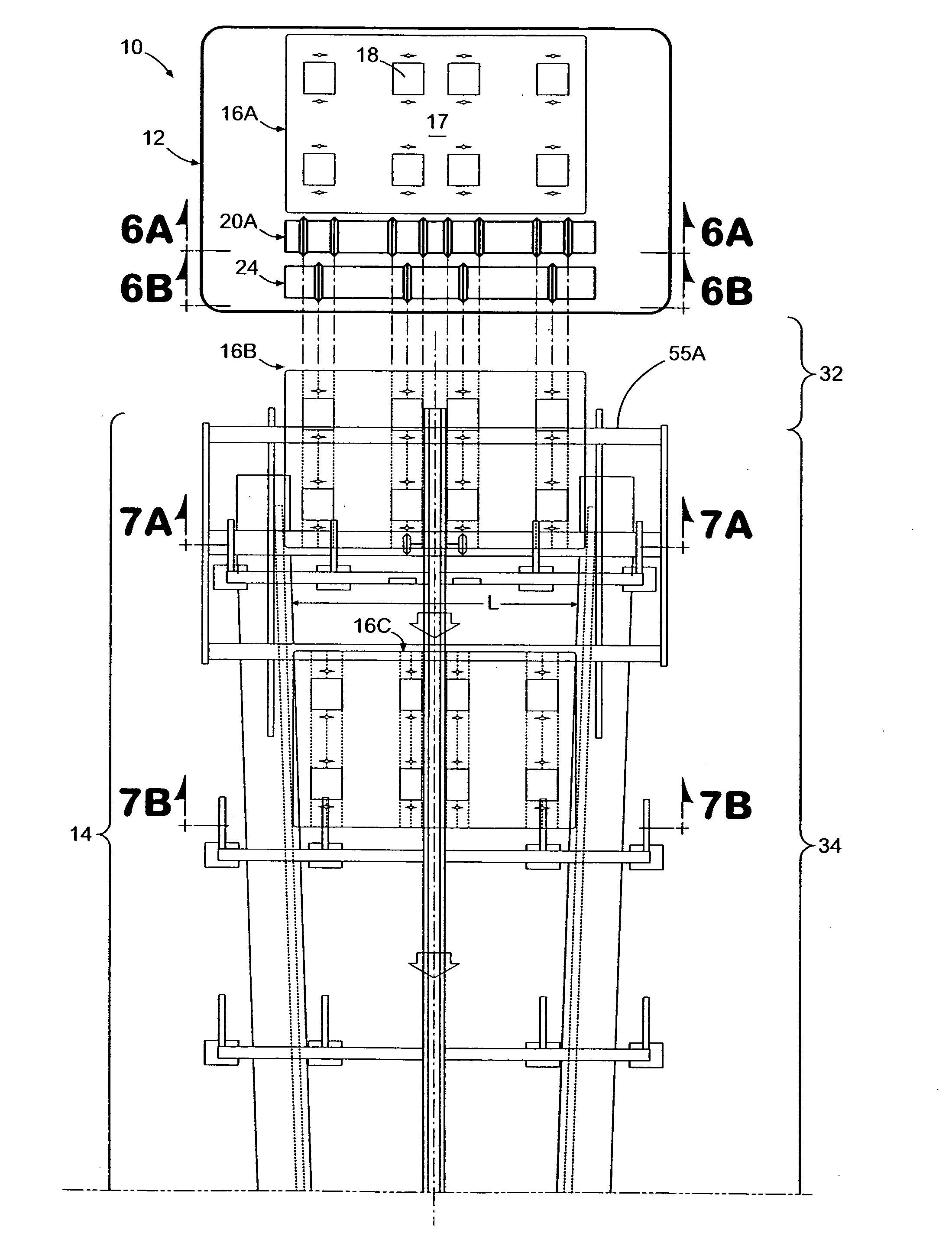Automatic machine and method for forming a corrugated pallet