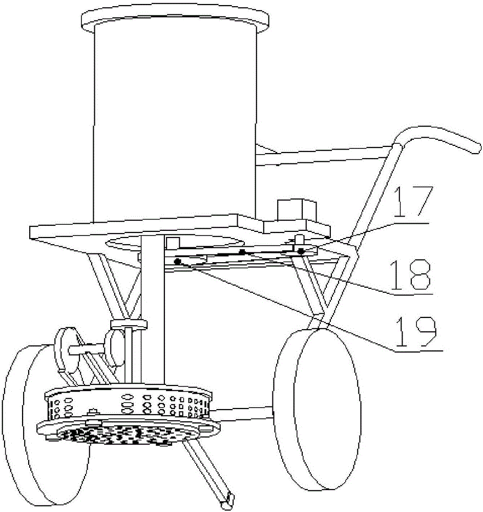 Agricultural centrifugal fertilizer-spreading device