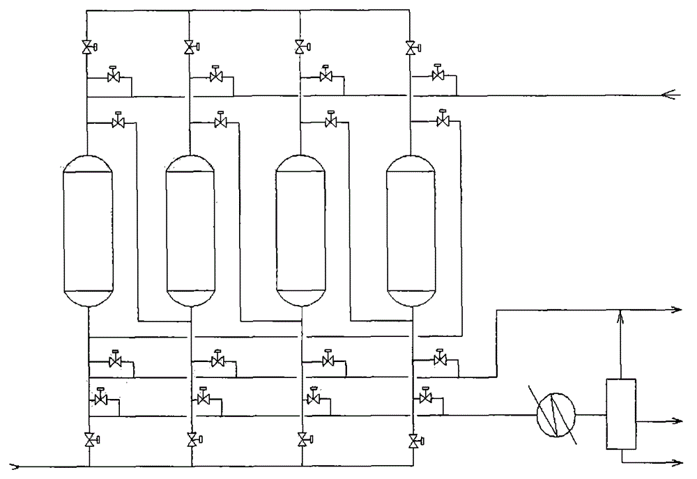 Method for recovering gasoline from mixed gas containing gasoline
