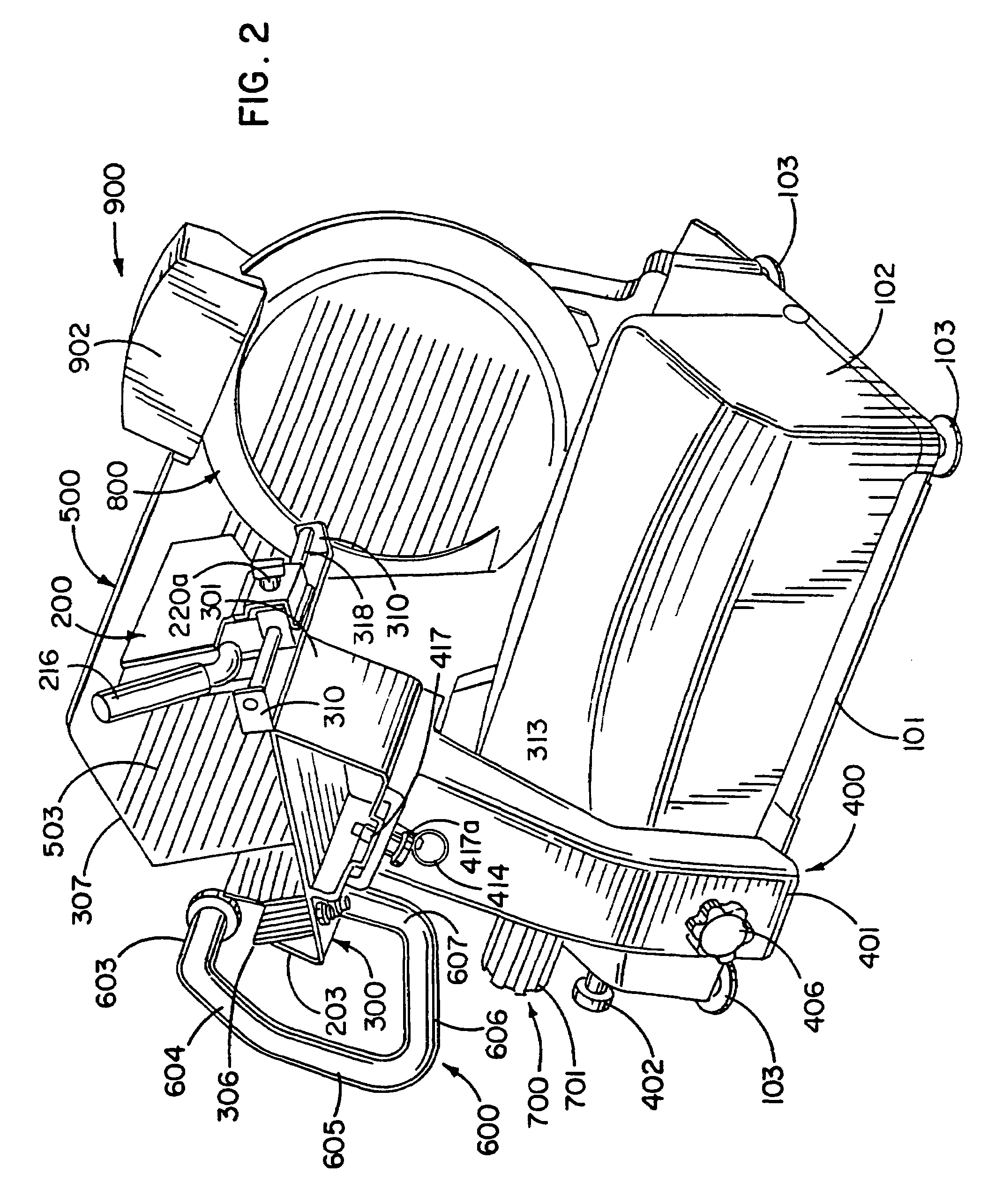 Slicing machine, and method of use and components thereof