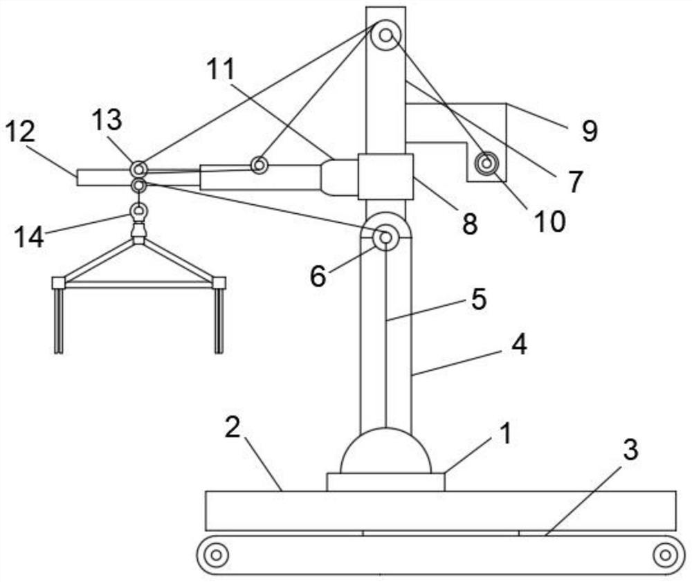 Hoisting device for erecting high-altitude solar panel