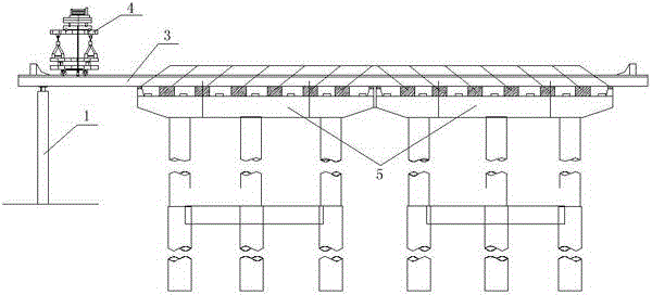 Lateral girder erection and construction method for truss double-girder type bridge girder erection machine